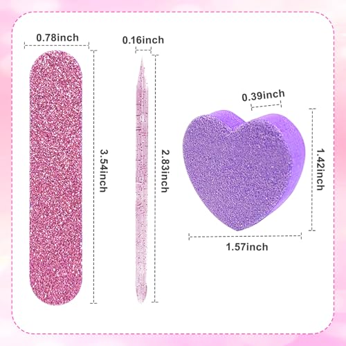 Manicure Kit Disposable Press On Nail Tool Packaging Kit (Purple, 16PCS) - color: Purple, 16PCS