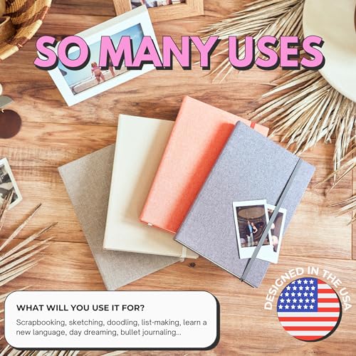 Portage Blank Hardcover Aesthetic Notebook Writing Journal – Bleed-Proof Paper Notepad for Journaling, High GSM, A5 Notebook, Cream Pages - Slate, 6 x 8.5 Inches, 224 Pages - color: Slate, size: Blank Pages