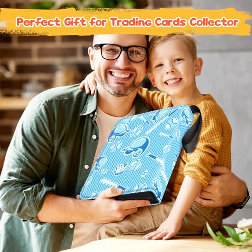 9-Pocket Trading Card Binder, 900-Card Capacity, 3-Ring, Light Blue - color: Light Blue, size: Large