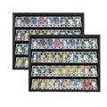 36 Graded Sports Card wall-Mount Display case for Shows, Black, 2pc - size: 36 Card - Black - Horizontal 2Pack