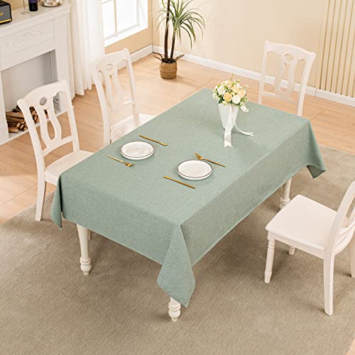 BALCONY & FALCON Rectangle Table Cloth Waterproof Celadon Green 47"x47" - color: Celadon Green, size: 47" x 47" (Square)