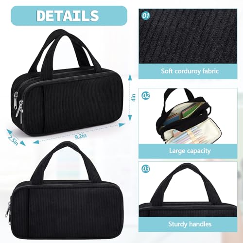 Jutom 39 Pcs Aesthetic Book Annotation Kit,Black,Classic Style - color: Black, style: Classic Style
