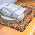 Homespice Kingston Jute Braided Table Mats, Rect 10x15 Set of 4 - color: Kingston