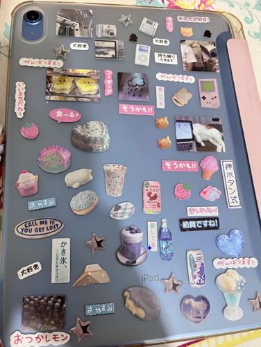 Japanese Sticker Book,45 Sheets Heisei Retro Romantic Memory Series Comic Manga Style Cute Stickers Book Aesthetic for DIY Kawaii Scrapbooking Journaling Handbook Decoration (Memory) - color: Memory