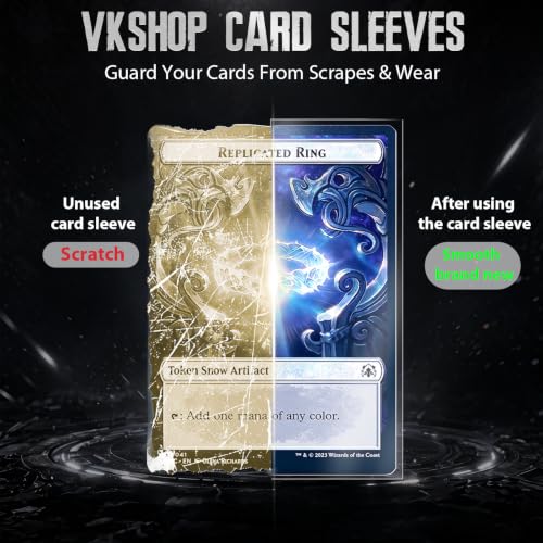 2000PS Soft Card Sleeves for Standard Trading Cards,Sturdy Trading Cards Sleeves,Penny Card Fit for Baseball Cards,MTG,Sports Cards (Clear 66x91mm) - color: Clear 2000p