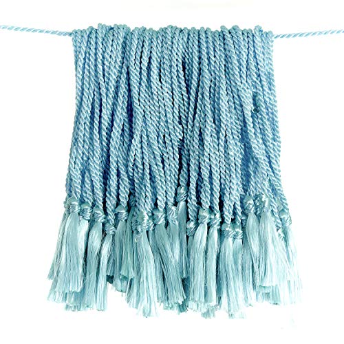 Tassel Depot 100 Floss Bookmark Tassels - Aqua - color: Aqua