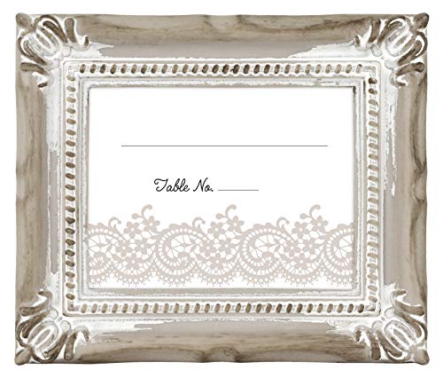 MCS Wedding Photo Frame/Placecard Holder, Rustic Brown, 24Pk - color: Rustic Brown
