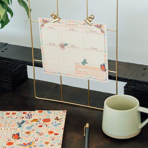 Grupo Erik Frida Kahlo Weekly Planner Notepad Set - color: Pink
