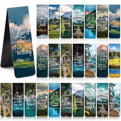 Bible Verse Magnetic Bookmarks - 30 Pcs Christian Scripture - style: Bible Verse1