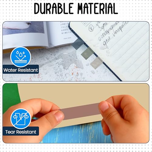 Essex Wares - 300 Pieces, 5 Warm Colors, Transparent Sticky Notes Tabs - color: Warm Colors