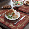 Homespice Apple Pie Jute Braided Placemats, Rect 13x19 Set of 4 - color: Apple Pie