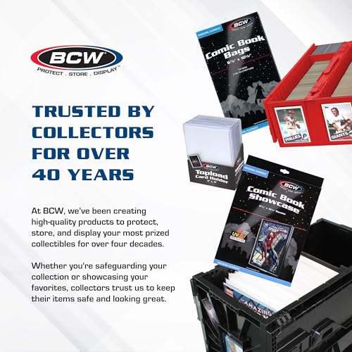BCW Collectible Card Bin, Holds 3,200 Cards, Stackable, Grey, 2 Pack - style: 2 Pack