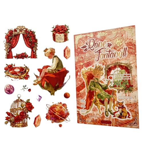 TIAMECH Rose Fantasy Prince Ripples Stickers Book - color: Rose Fantasy