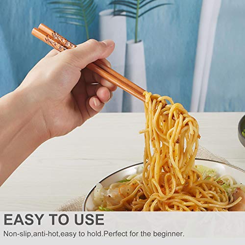 Chopstick Reusable Chinese Panda Chopsticks with Holder and Carrying Bag Chinese Traditional Stylish Set（2 Pairs） - color: Panda Design (2 Pairs)