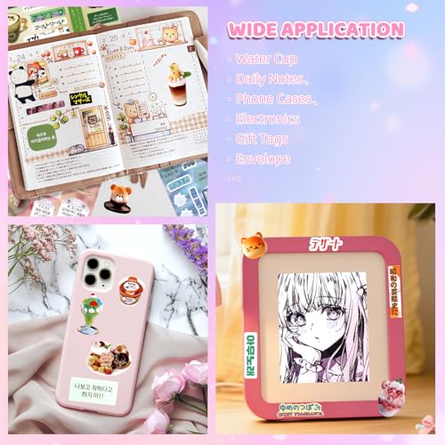 1300Pcs Japanese Sticker Book for Journaling Adult, Cute Scrapbook Stickers - style: Be 45 Sheet Time