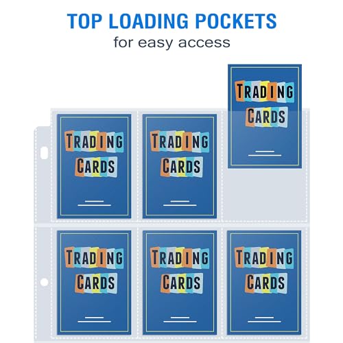 Sooez Trading Card Sleeves for Binder, Double Sided Card Holder, 36 Pack - style: Double-Sided