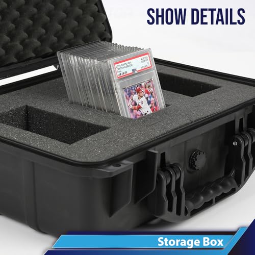 CROSSDESIGN Storage Box for Collectible Cards, Tools, Screws, Craft - size: 1 Pack | DIY Divider | Big Size | Black