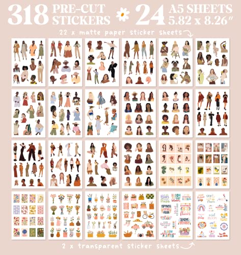 People Stickers for Journaling - 310+ Planner Stickers for Women & Adults