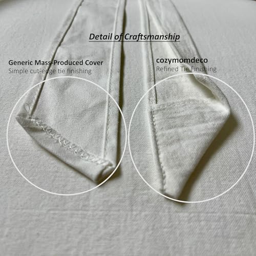 Korean Made Chair Pad Slipcover, 1 Cover, 17.5"x17.5" Chair Cushion Cover Ties with Ruffle Farmhouse Decor Covers Only, Gift for Mom (Solid White) Stocking Stuffer - color: Solid White