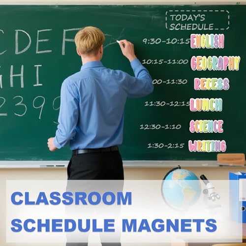 20 Pieces Classroom Schedule Magnets School Class Subject Magnets Teacher Subject Labels for Classroom Organization (Pastel) - color: Pastel