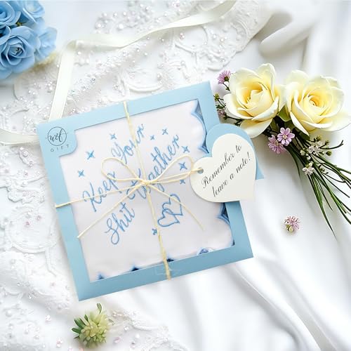 Mother of the Groom Gifts Wedding Handkerchief Keepsake - color: Keep Your Shit Together