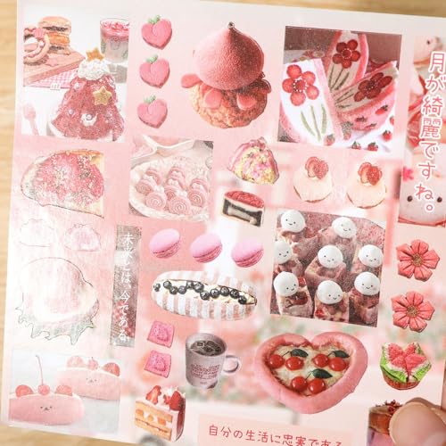 TIAMECH Dreamy Tales Green Japanese Food Stickers Book - color: Dreamy Tales