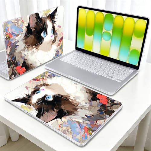 Cute Cat Pattern Case for 2026 MacBook Neo 13 Inch A18 Pro A3404 - color: Cat