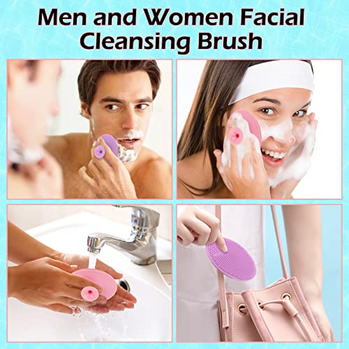 Yokilly Silicone Face Scrubber Kit: 4 Pcs Exfoliator Skin Care Tool - color: 4 Piece Silicone Face Scrubber