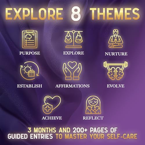 Planners with Purpose Self Care Journal for Women, Daily Wellness Planner