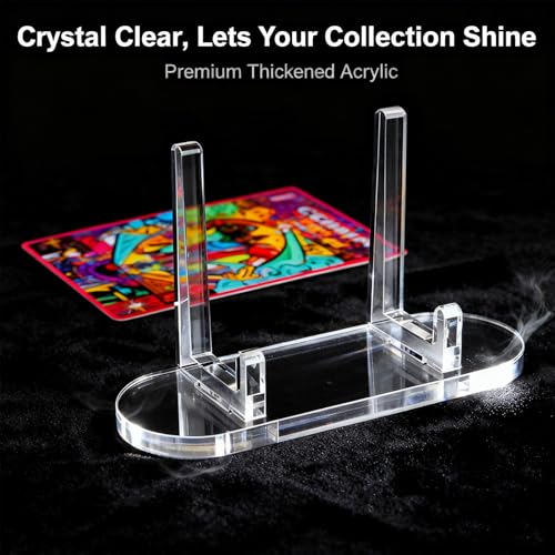 24 Pack Acrylic Card Display Stands Clear Trading Card Holders