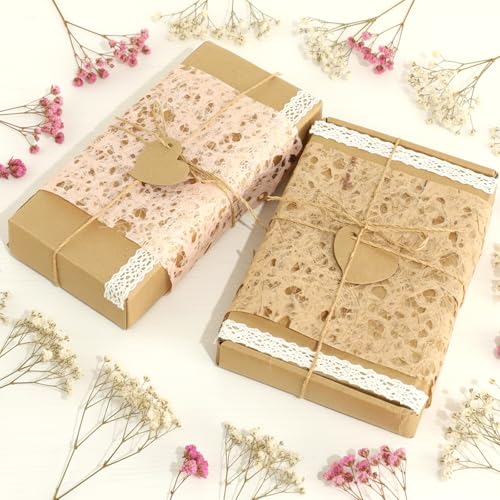 20 Sheets Textured Paper, Multicolor Collage Mulberry Paper A5 Mulberry Crafting Papers Stylish Textured Decorative Papers for Making Scrapbooking Journaling Card Handicrafts Gifts Decoration
