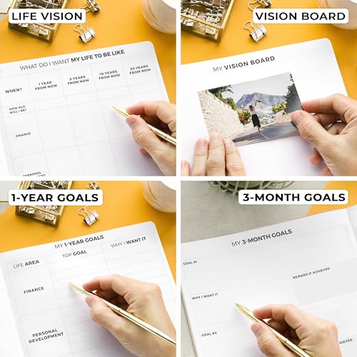 Clever Fox Planner PRO Light, Undated Weekly Planner, 8.5x11, Rose Gold - color: Rose Gold (Undated), size: A4 (8.5" x 11") Light Version