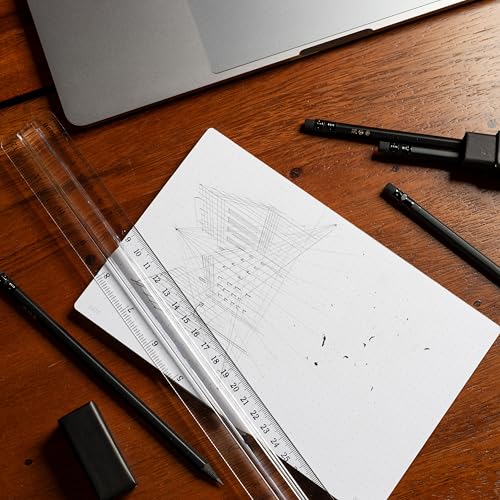 Notsu Dot Grid Desk Notepad, 2 Pack | Tear-Off Landscape Note Pad for Desk - size: 5.5" x 8.5", style: Dot Grid