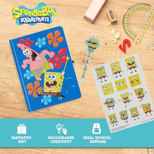 Spongebob Kids Stationary Set for Girls and Boys, Journal Kit with Pen - color: Spongebob