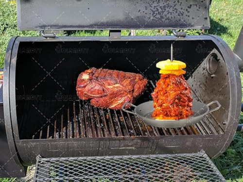 Vertical Skewer Pan Gyro Pan Spit Shawarma Pan Stand for oven with Skewer - size: With 9 " Base Pan& 2 Skewers