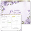 Undated Weekly Planner Notepad, 8.5" x11", Lavender Purple - color: Lavender Purple