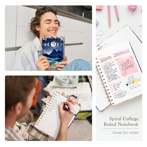 Lined Spiral Journal Notebook for Work A5, 160 Pages, Start Mountain - color: Start Mountain
