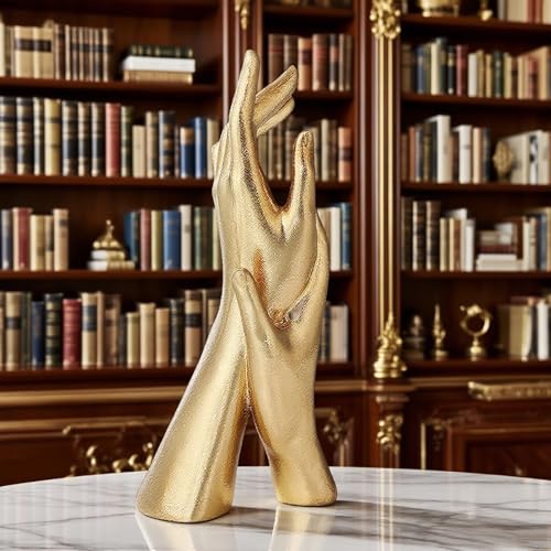 Golden Hands Sculpture Resin Statues Home Decor (Golden Hands) - color: Golden Hands