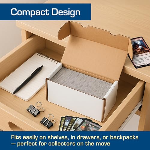 BCW 400-Count Trading Card Storage Boxes, Sports and Gaming Cards, 10 Pack