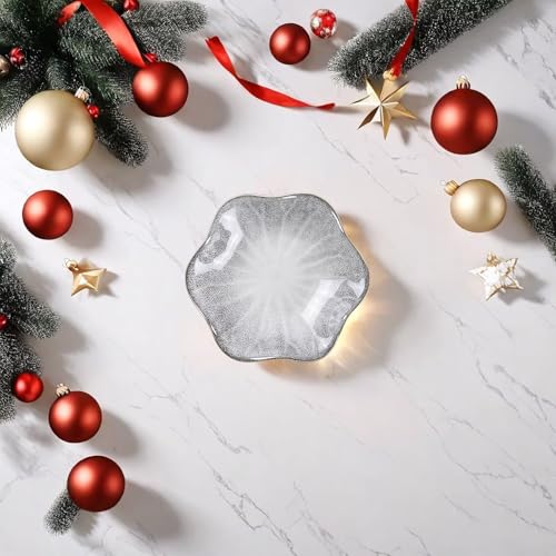 2Pcs Ceramic Jewelry Dish - Lotus Leaf Shape, for Ring Holder Necklace Small Key, Suitable for Mother Friend Sister, Gifts for Women, Cute Plate Trinket Tray, Home Decor (Grey & Blue) - color: Grey & Blue