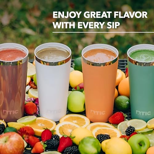 RTIC 20oz Everyday Tumbler, Insulated, Ceramic Lined, Denim - color: Denim, size: 20 Ounces
