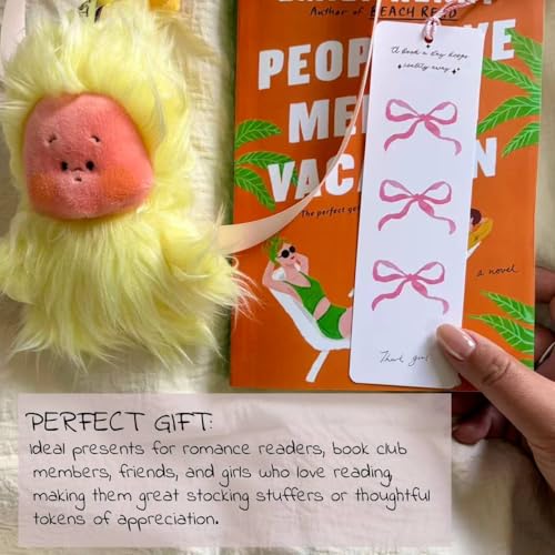 10pcs Cute Bookmarks Set, Aesthetic Bookish Gifts for Women (Pink) - color: Pink