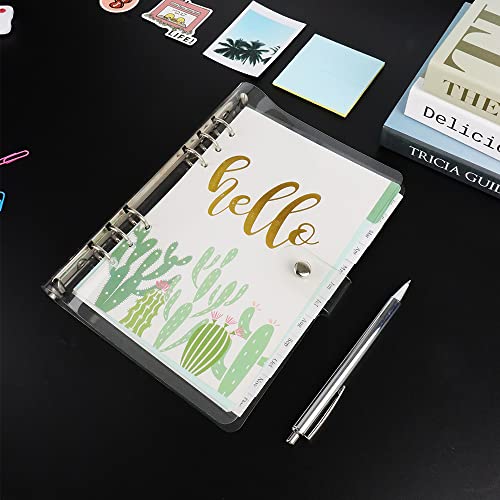 Clear A5 Budget Binder Planner Cover Shell Protector - color: Clear A5