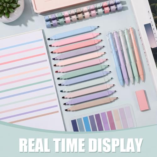 Jutom 38 Pcs Book Annotation Kit for Bible Study, Purple Series, Square - color: Purple Series