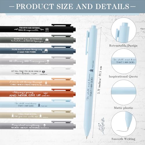 Fuutreo 60 Pcs Bible Verse Christian Gifts, Neutral Colors - color: Aesthetic Style