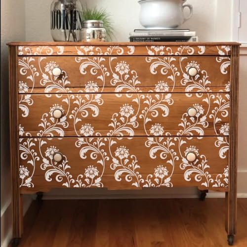 Damask Stencil Damask Stencils for Painting 6inch - style: Damask