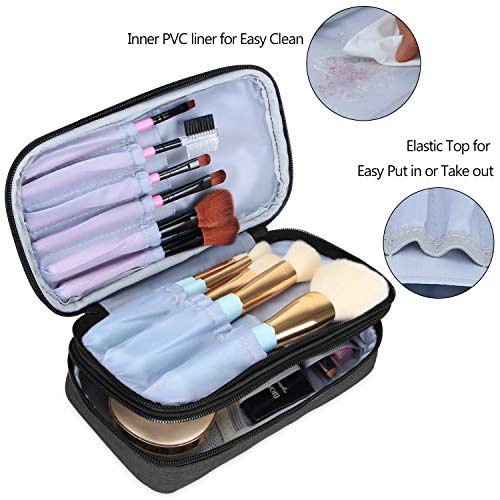 Teamoy Small Makeup Brush Bag(up to 8.5"), Black - color: Black, size: Small (Pack of 1)
