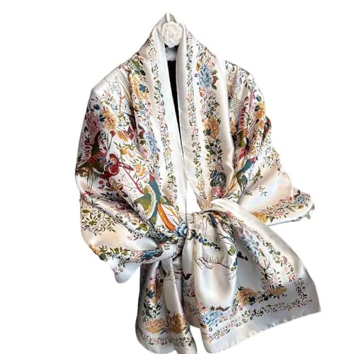Acotavie Scarfs for Women Dressy Fashion Scarves Long Floral Pattern Scarf - color: C030
