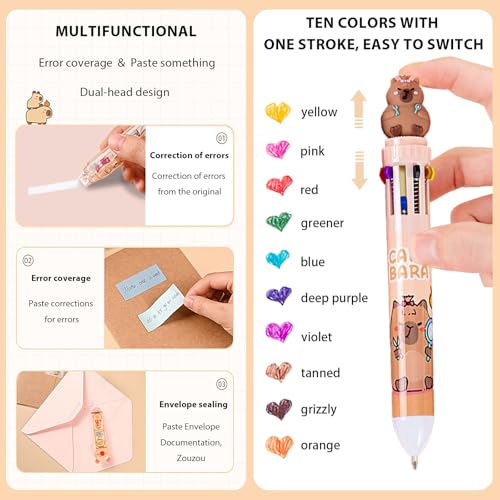 Cute Capybara Stationery Set, Kawaii School Supplies Gift for Students