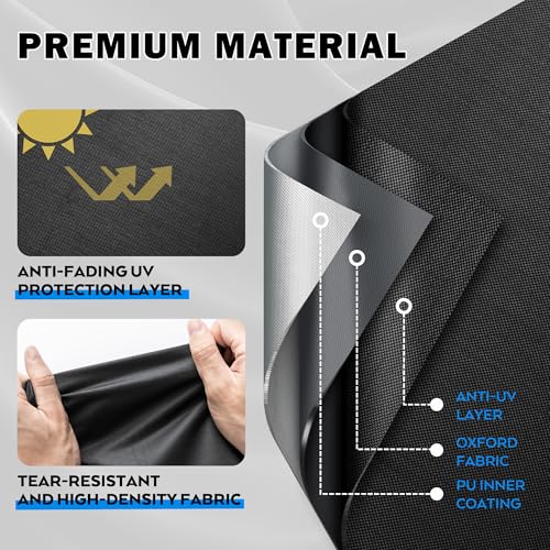 Griddle Cover for Charbroil Pro Series 4-Burner Propane Gas Grill 463281024/463279224, Outdoor Grill Cover for Charbroil Pro Series 4-Burner Infrared Grill - size: 62"L x 24"D x 47"H